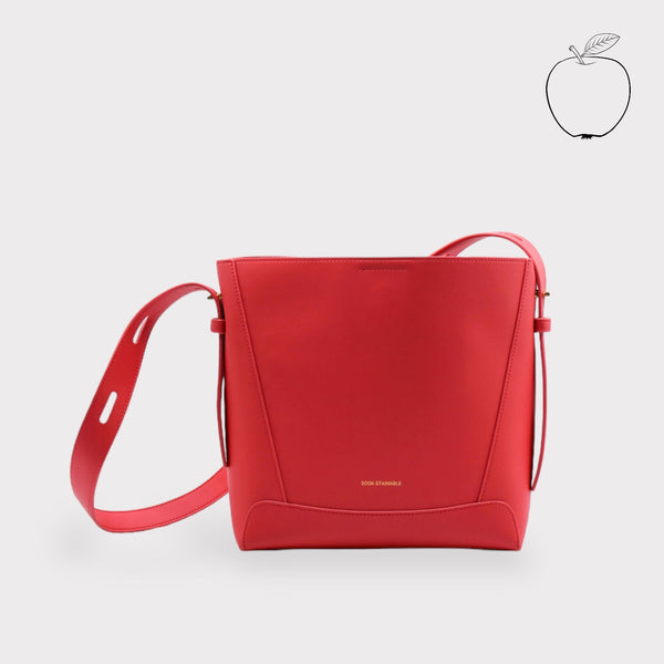<tc>Oli - Apple Leder Midi Schulter Umhängetasche Rot</tc>